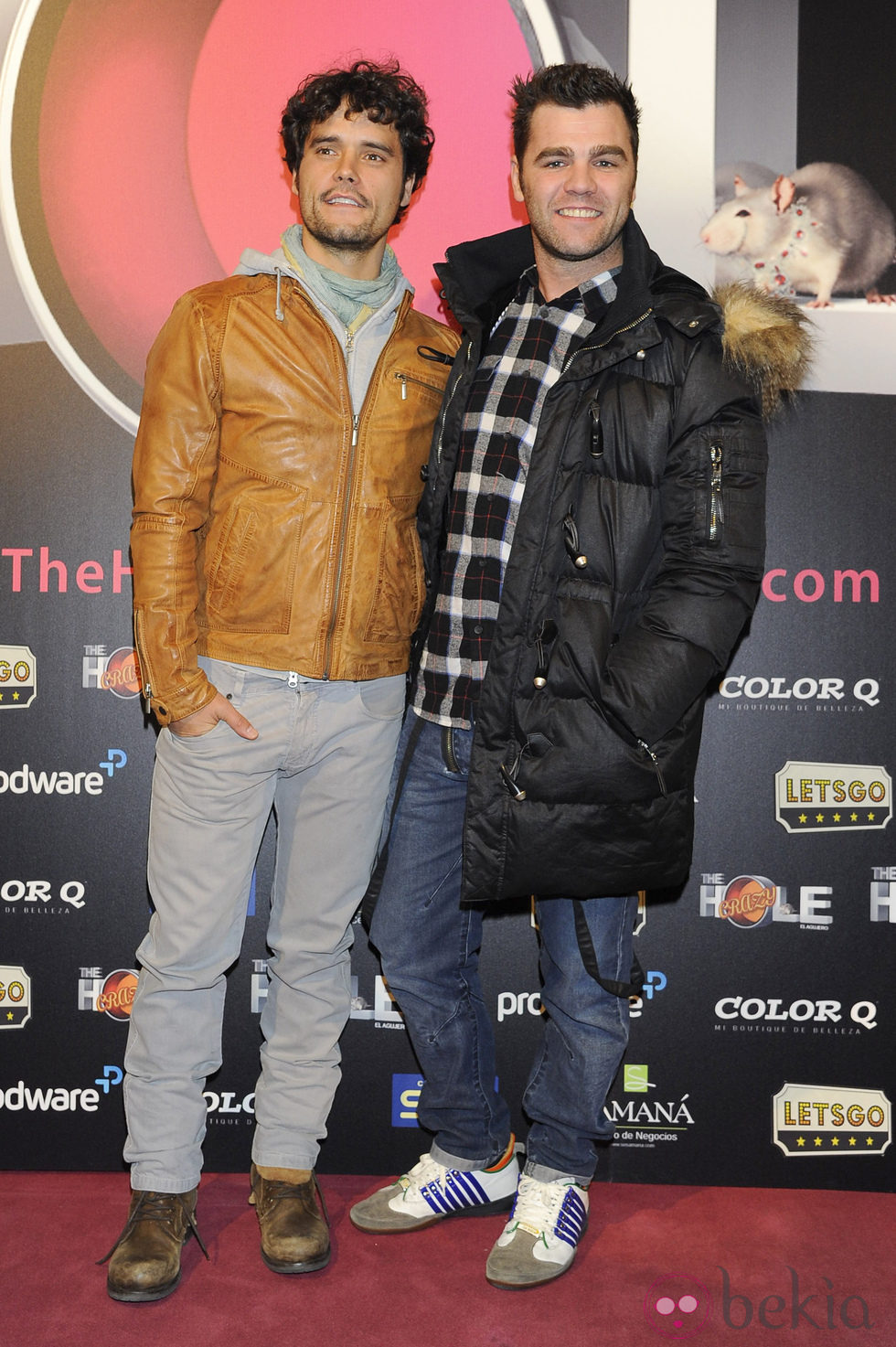 Miguel Abellán y Fonsi Nieto en el estreno de 'The Hole 2'