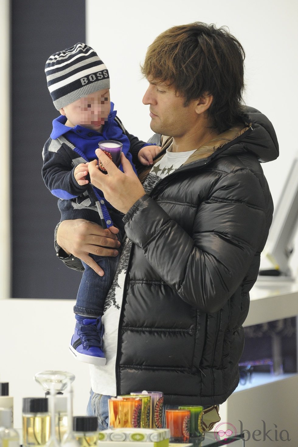 Sebastián Belluscio con su sobrino Enzo Gutiérrez