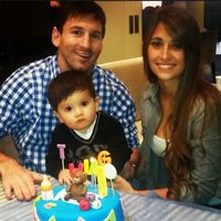 Thiago Messi celebra su primer cumpleaños en compañía de Leo Messi y Antonella Roccuzzo