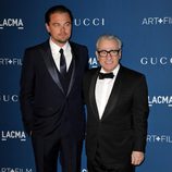 Leonardo DiCaprio y Martin Scorsese en la gala LACMA Art + Film