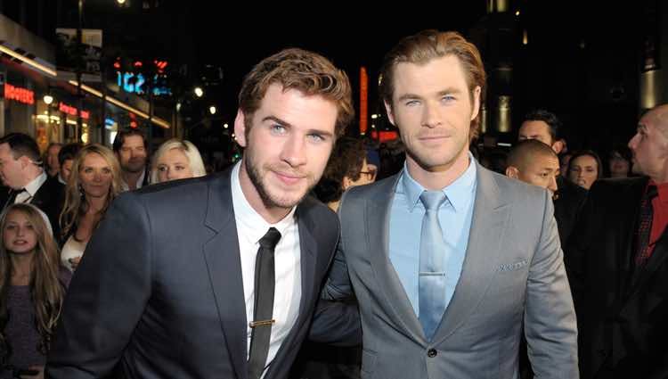 Liam y Chris Hemsworth en el estreno de 'Thor: El mundo oscuro' en Los Ángeles