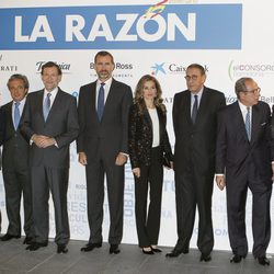 Los Príncipes de Asturias y Mariano Rajoy en el XV aniversario de La Razón