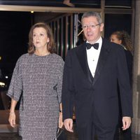 Mar Utrera y Alberto Ruiz Gallardón en la cena de honor a los galardonados con el premio Mariano de Cavia