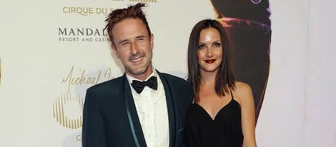 David Arquette y Christina McClarty en el estreno de 'Michael Jackson ONE' en Las Vegas