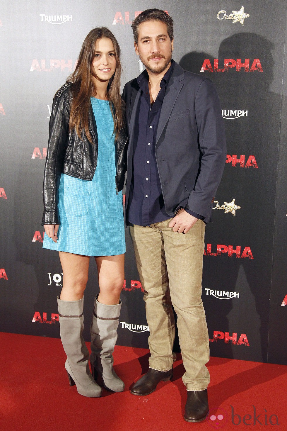 Alberto Ammann y Clara Méndez-Leite en el estreno de 'Alpha'