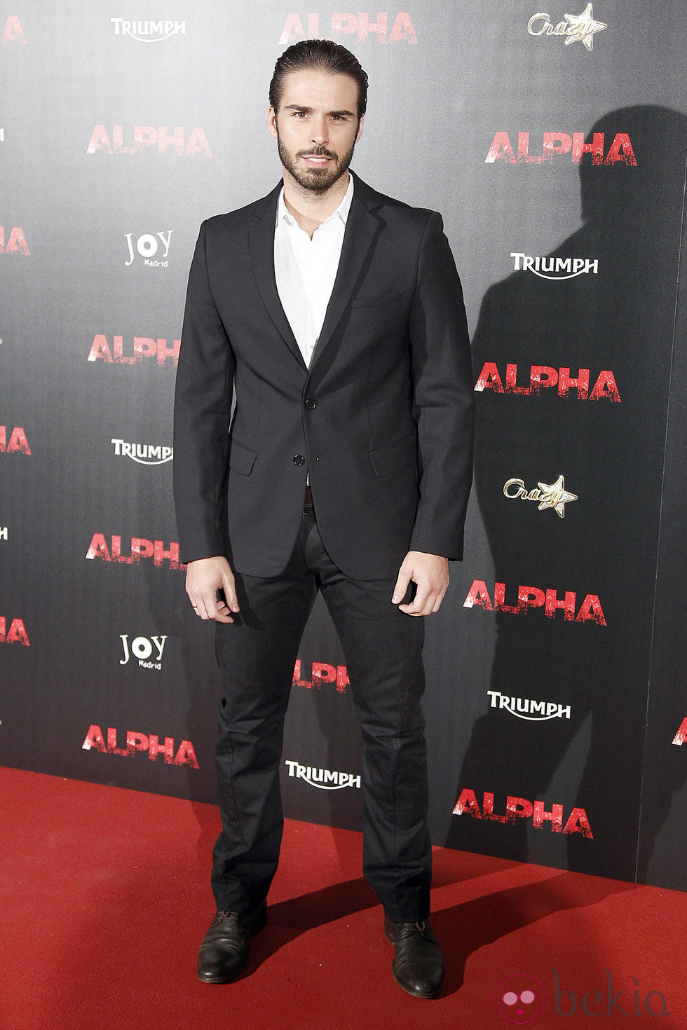 Álex Barahona en el estreno de 'Alpha'