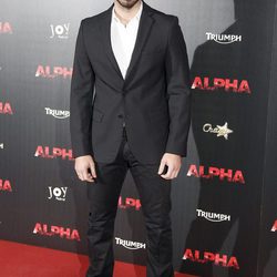 Álex Barahona en el estreno de 'Alpha'