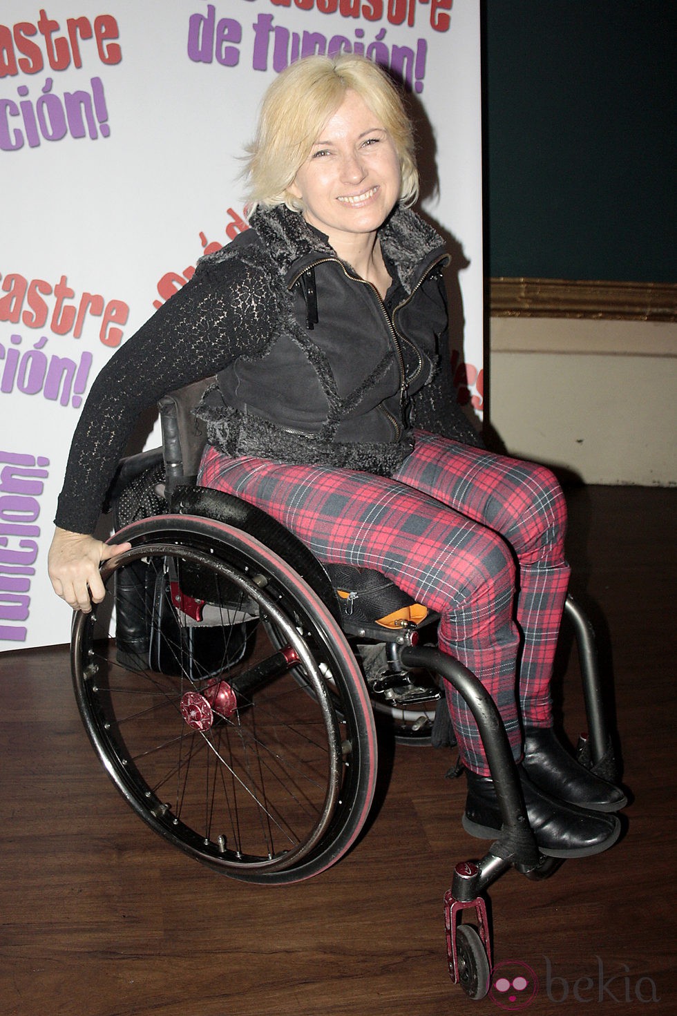 Gemma Hassen en la presentación de la obra de teatro '¡Qué desastre de función!'