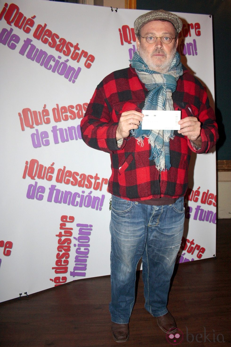 Pablo Carbonell en la presentación de la obra de teatro '¡Qué desastre de función!'