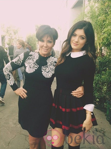 Kris Jenner el día de su cumpleaños con Kylie Jenner