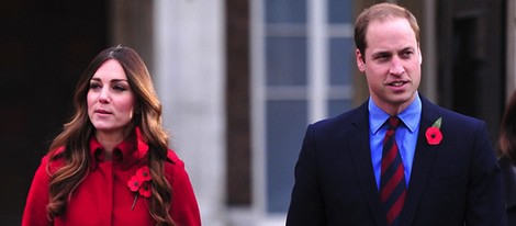 El Príncipe Guillermo y Kate Middleton en el Poppy Day