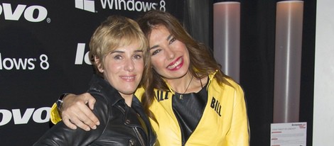 Anabel Alonso y Raquel Revuelta en la fiesta de presentación de la nueva campaña de una firma de equipos informáticos