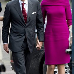 Felipe y Matilde de Bélgica en su primera visita a Holanda como Reyes