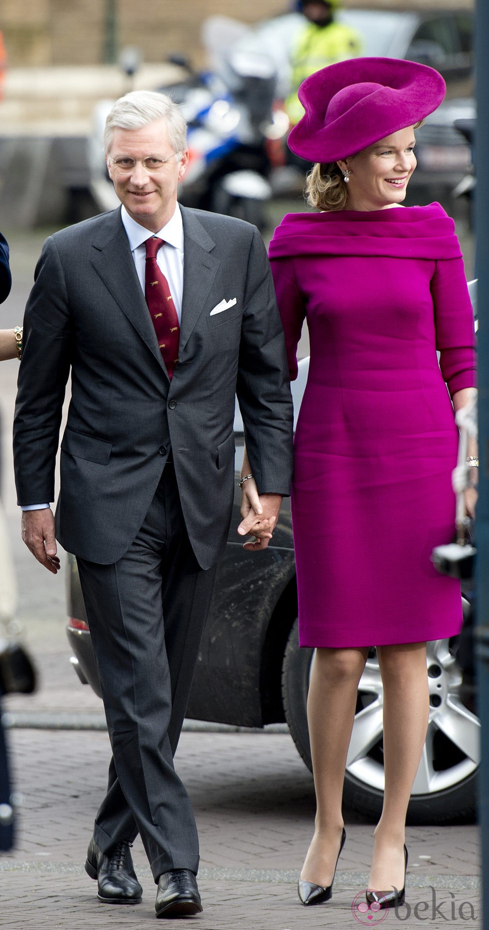 Felipe y Matilde de Bélgica en su primera visita a Holanda como Reyes