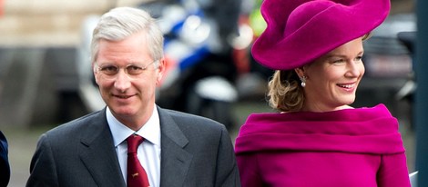 Felipe y Matilde de Bélgica en su primera visita a Holanda como Reyes