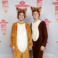 Ylvis en la alfombra roja de los MTV EMA 2013