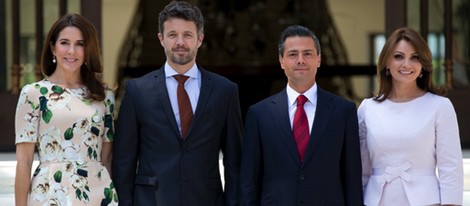 Federico y Mary de Dinamarca con el presidente de México y su esposa