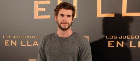 Liam Hemsworth en la presentación de 'Los Juegos del Hambre: En llamas' en Madrid