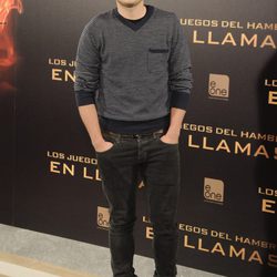 Josh Hutcherson en la presentación de 'Los Juegos del Hambre: En llamas' en Madrid