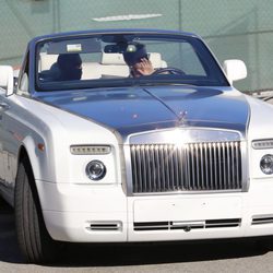 Kanye West con Scott Disick en su coche