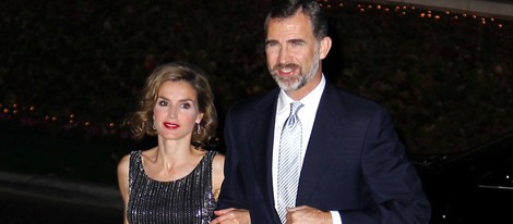 Los Príncipes Felipe y Letizia en la cena ofrecida por el embajador de Estados Unidos en España