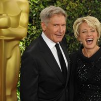 Emma Thompson y Harrison Ford en la ceremonia de entrega de los Governors Awards 2013