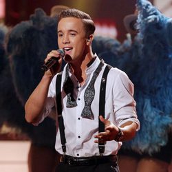 Sam Callahan cantando en 'The X Factor'