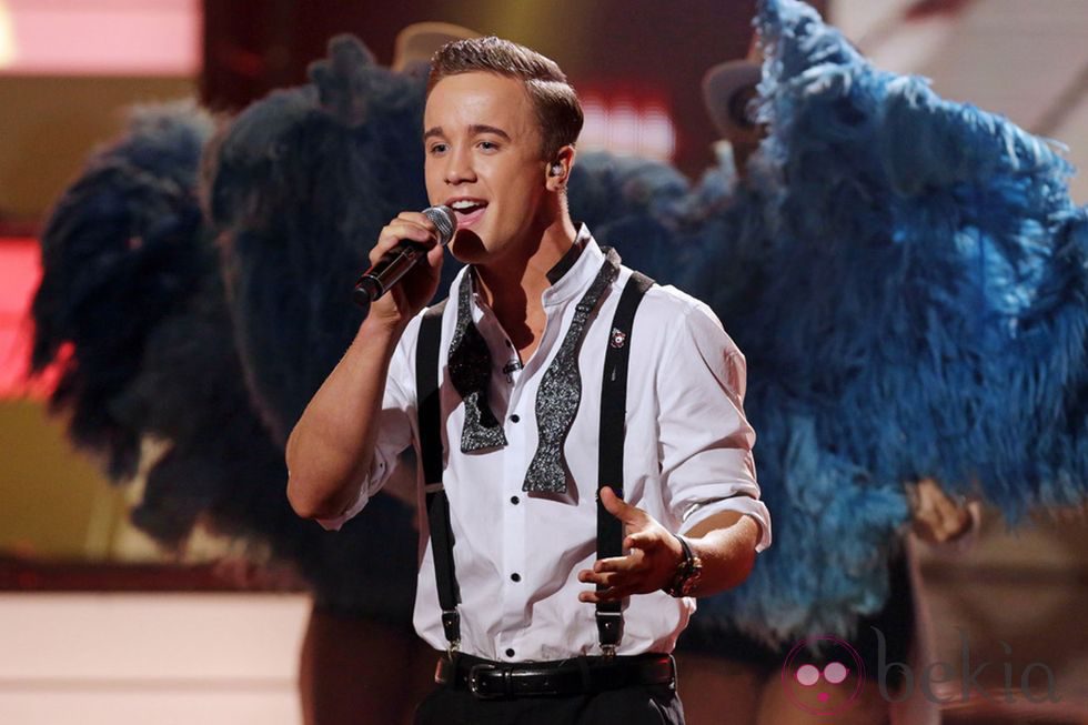 Sam Callahan cantando en 'The X Factor'