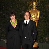 Janet Grillo y David O. Russell en la ceremonia de entrega de los Governors Awards 2013