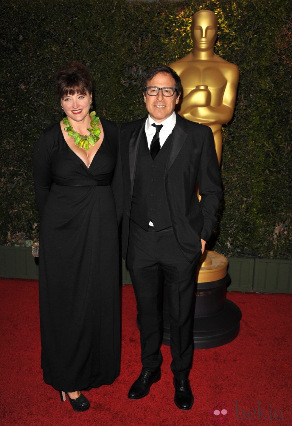 Janet Grillo y David O. Russell en la ceremonia de entrega de los Governors Awards 2013