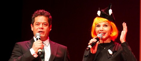 Jorge Sanz y Victoria Abril en la inauguración del Festival de Cine de Gijón