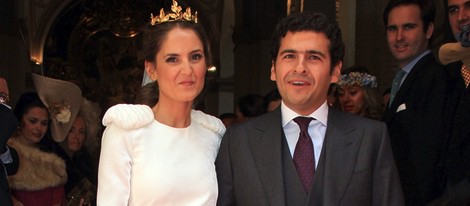 Juan Ignacio Zoido Alcázar y Arantxa Díaz Ordóñez el día de su boda