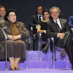 Montserrat Caballé y José Coronado en los Premios Cultura de la Comunidad de Madrid 2013