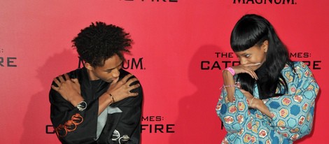 Jaden y Willow Smith en el estreno de 'Los Juegos del Hambre: En llamas' en Los Angeles