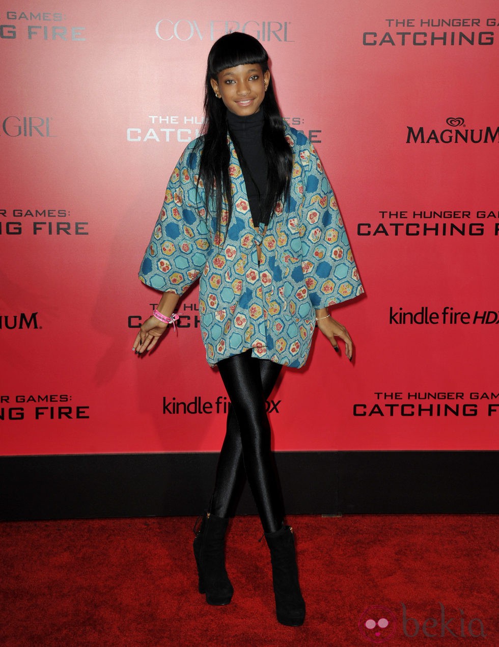 Willow Smith en el estreno de 'Los Juegos del Hambre: En llamas' en Los Angeles