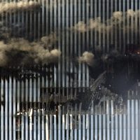 11-S: Agujero provocado por el avión que chocó contra la Torre Norte del World Trade Center