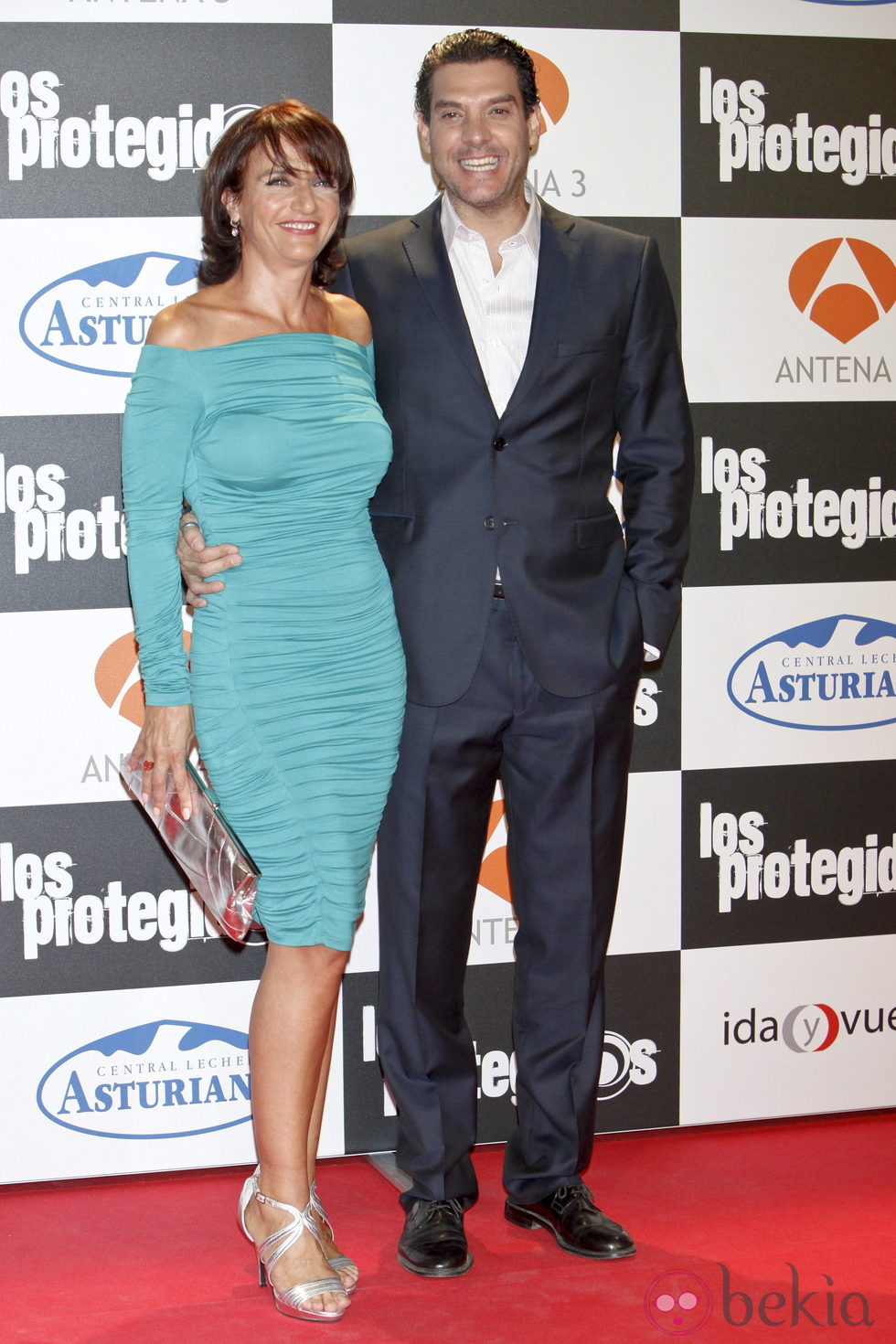 Marta Calvo y Javier Mora en el estreno de la tercera temporada de 'Los Protegidos'