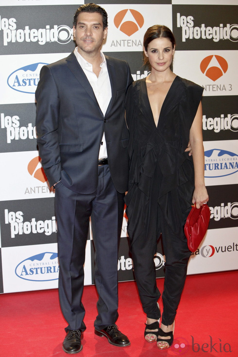 Javier Mora y Marta Torné en el estreno de la tercera temporada de 'Los Protegidos'