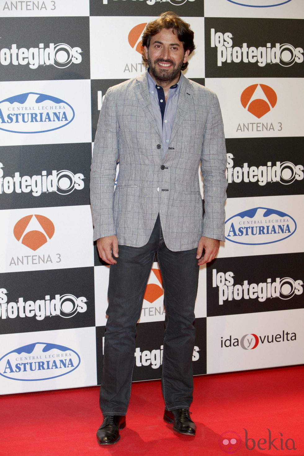 Antonio Garrido en el estreno de la tercera temporada de 'Los Protegidos'