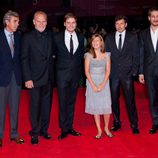 Reparto de la película 'Eva' en el estreno de la Mostra de Venecia