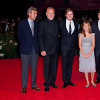 Reparto de la película 'Eva' en el estreno de la Mostra de Venecia