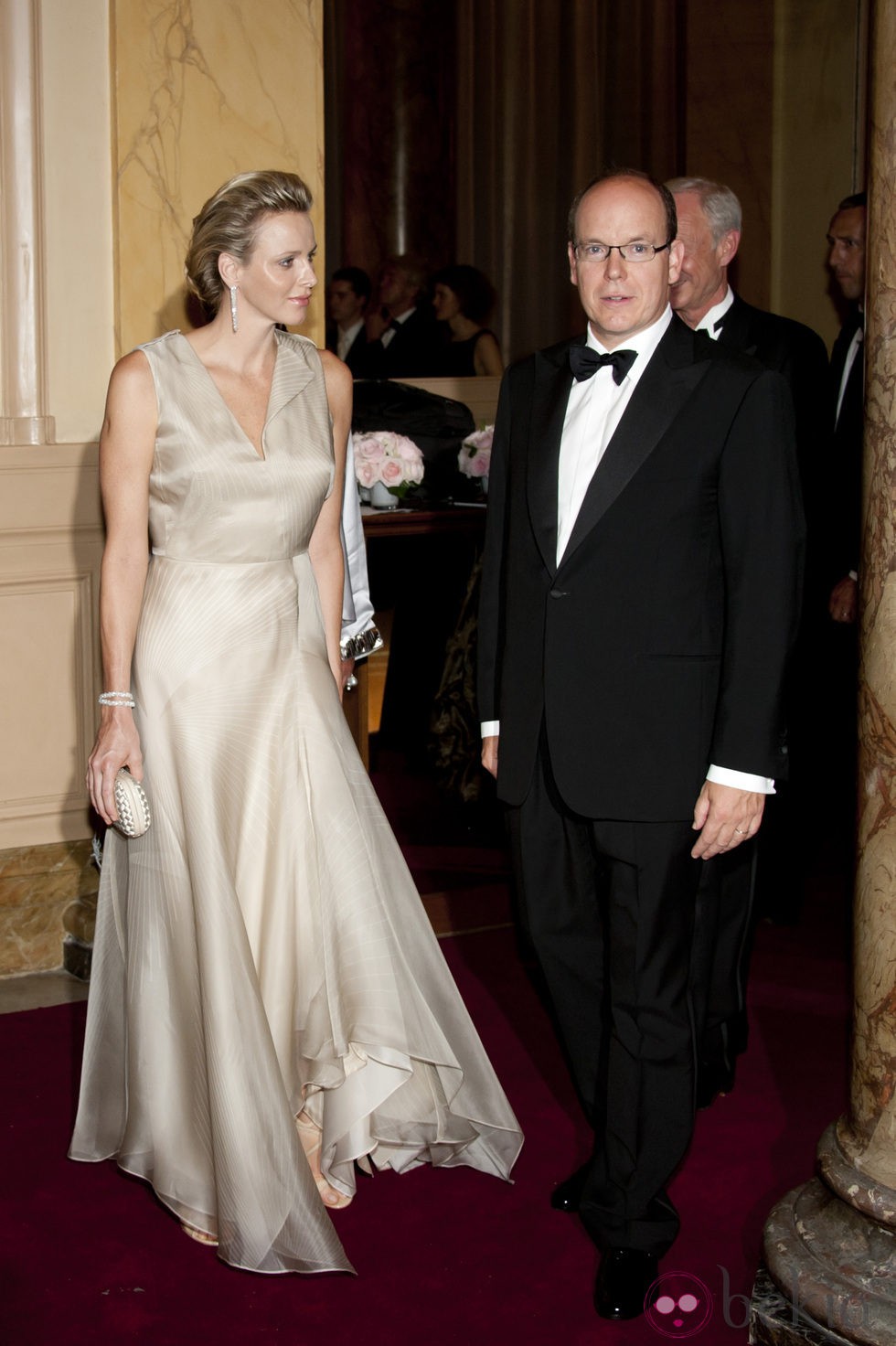 Los Príncipes Alberto y Charlene llegan a la gala Montblanc celebrada en Mónaco