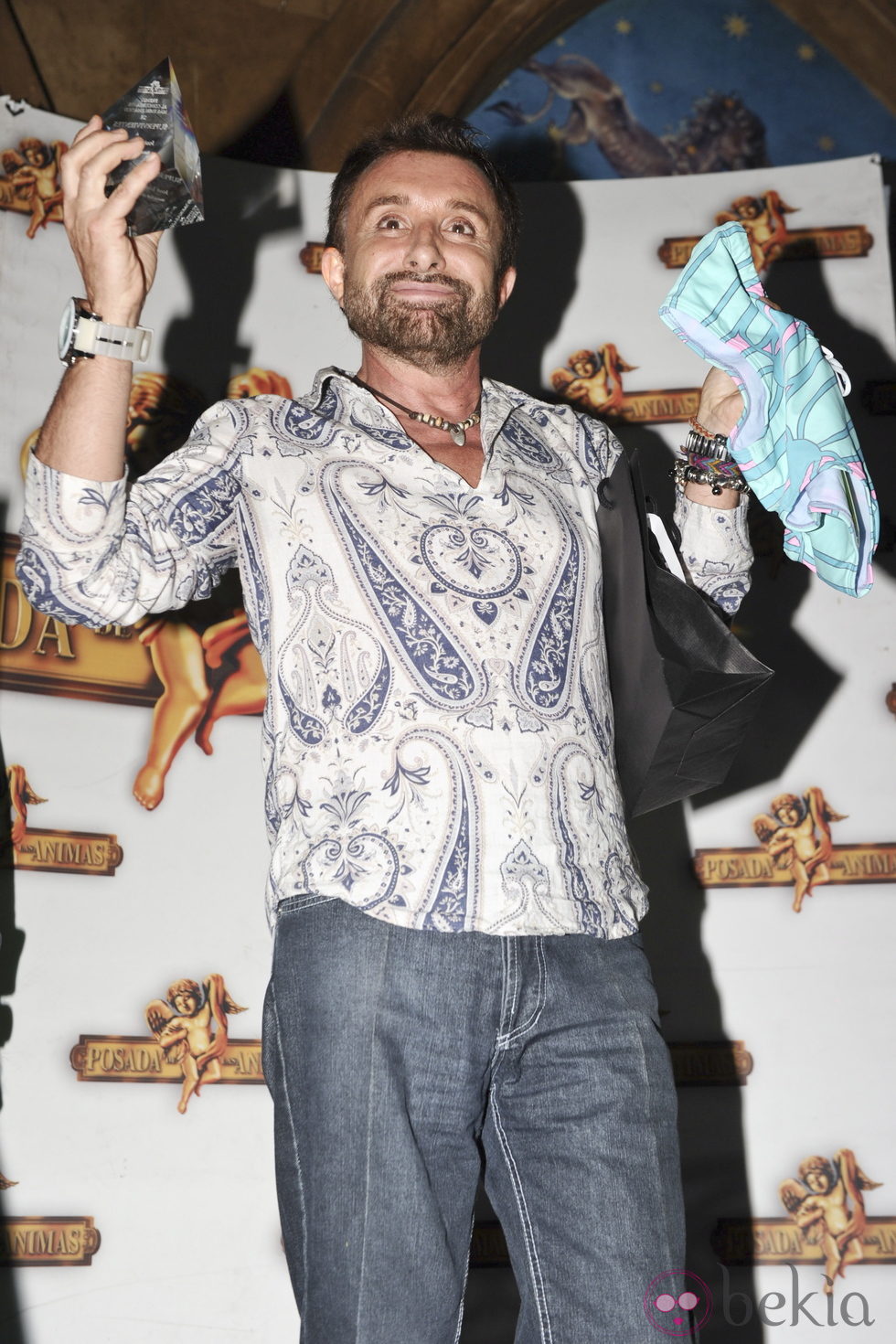 José Manuel Parada en una fiesta de 'Supervivientes' en Madrid