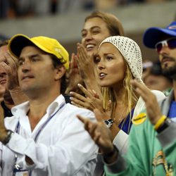 Jelena Ristic apoya a su novio Djokovic en el US Open