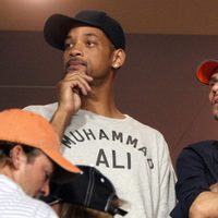 Will Smith y Marc Anthony viendo juntos un partido de fútbol americano en Miami