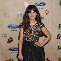 Zooey Deschanel en la presentación de la nueva temporada de Fox