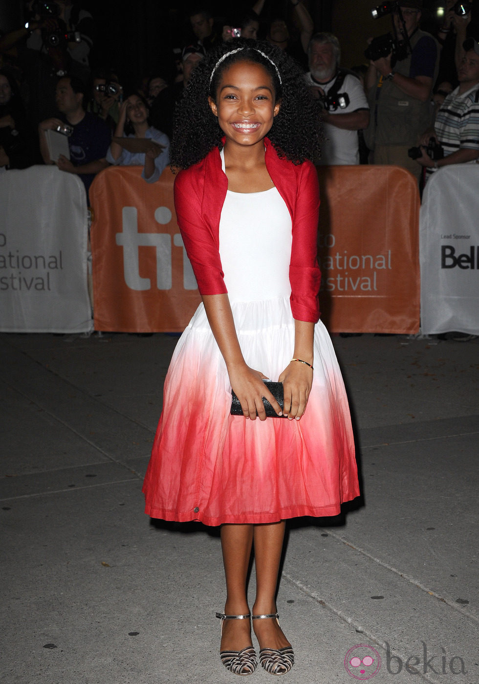 Yara Shahidi a su llegada al estreno de 'Butter' en Toronto