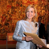 La Infanta Cristina inaugura una exposición de tapices de Pastrana en Washington