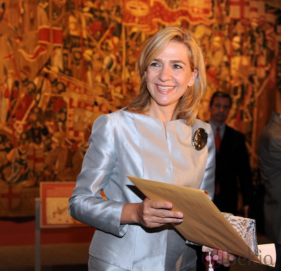 La Infanta Cristina inaugura una exposición de tapices de Pastrana en Washington