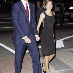 Los Príncipes Felipe y Letizia en la cena de la Fundación España-Florida en Miami